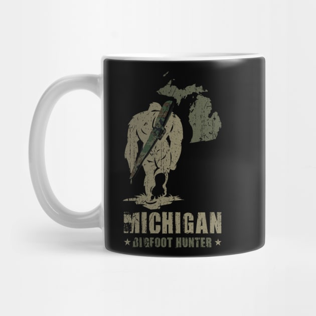 Michigan Bigfoot Hunter - Funny Sasquatch by Tesszero